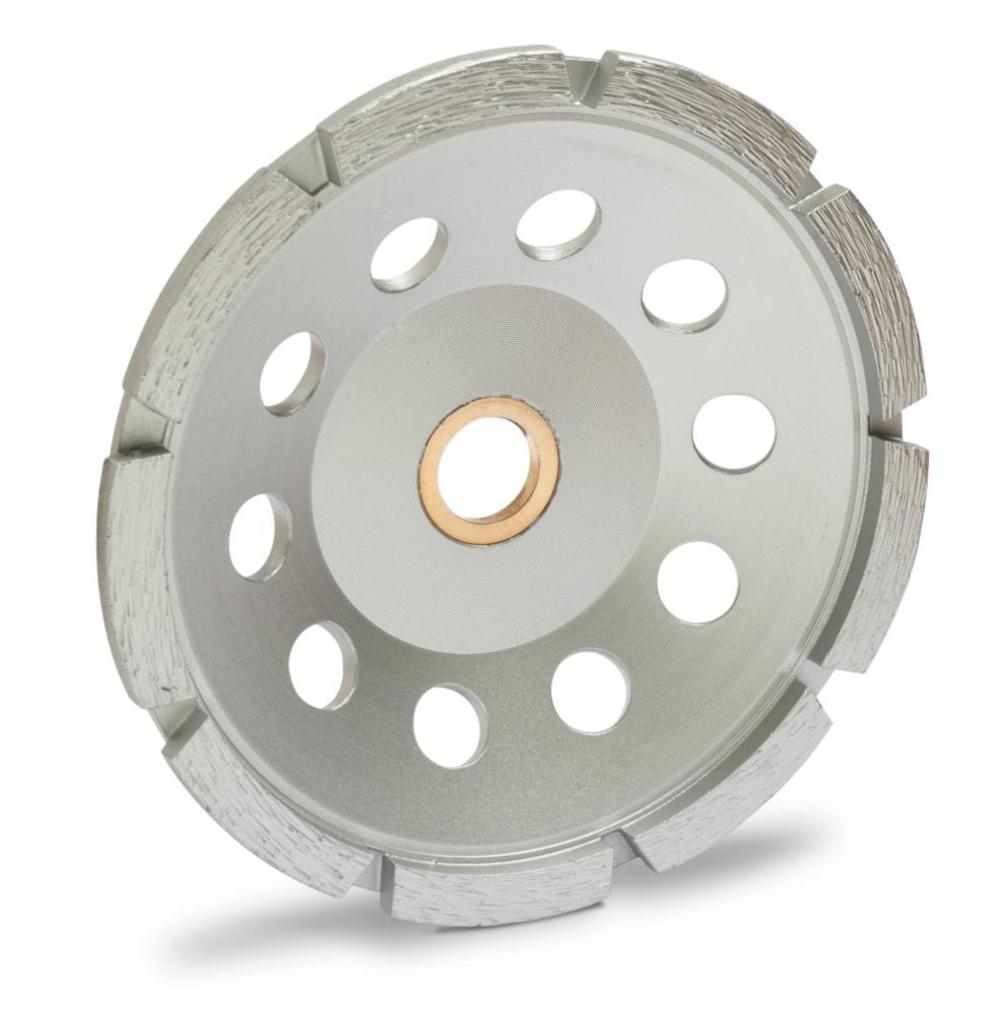 M K Diamond MK-304SG-2 4In Premium Grade Double Row Diamond Cup Wheel - Ascmtools