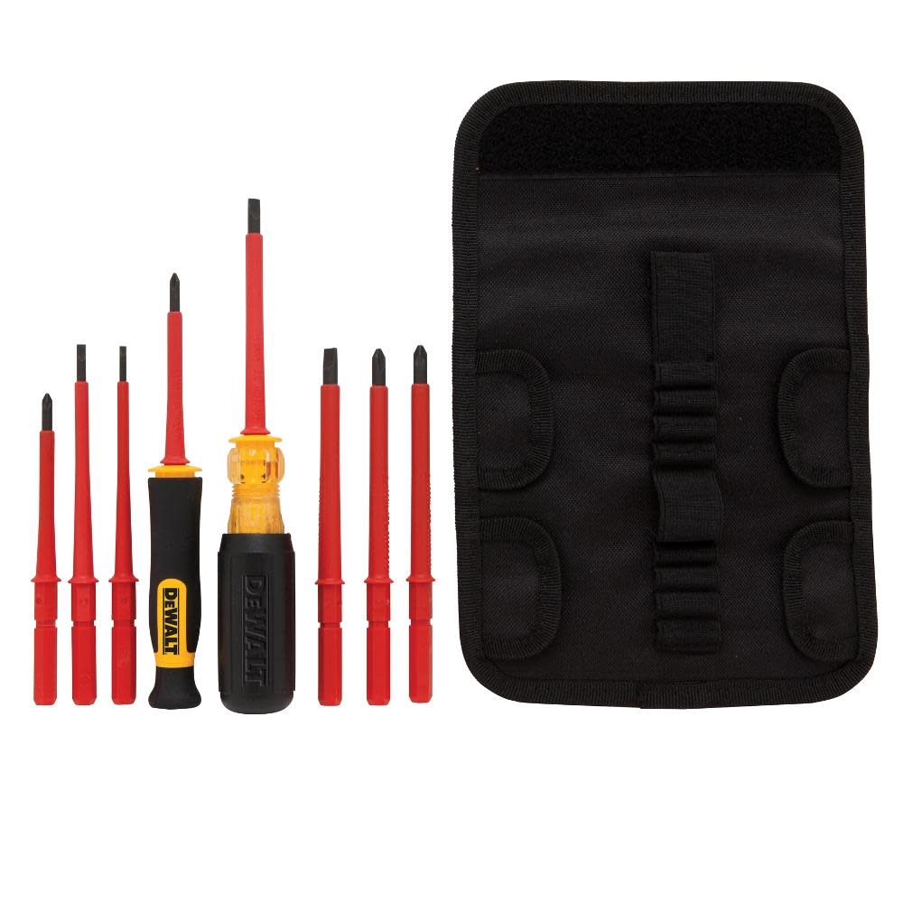 DEWALT 10 Piece Vinyl Grip Insulated Screwdriver Set - Ascmtools