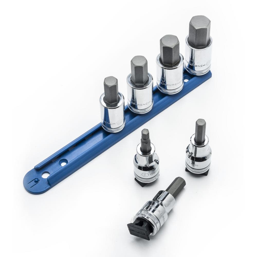 GEARWRENCH 7 Pc 1/2″ Drive Hex Bit Metric Socket Set - Ascmtools