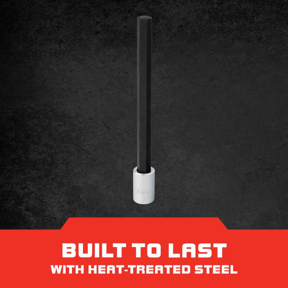 Proto 3/8″ Drive Extra Long Hex Bit Socket – 10 mm - Ascmtools
