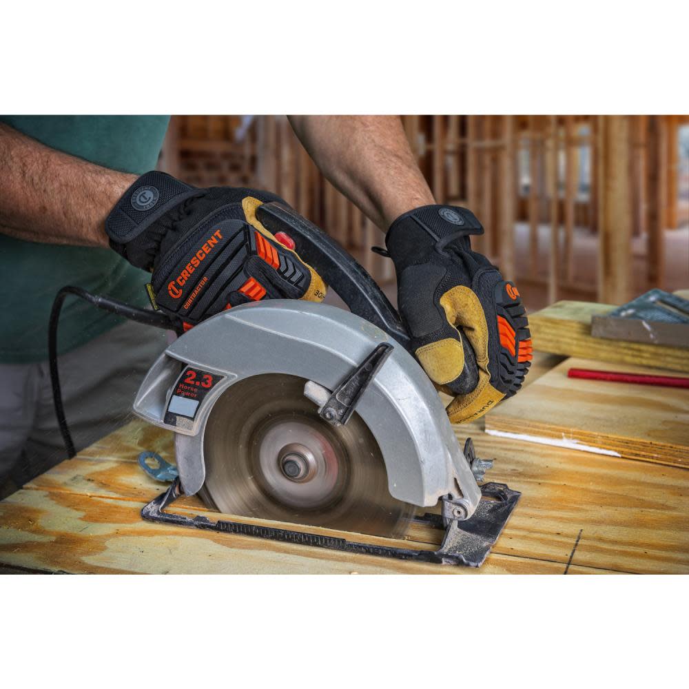 Crescent Heavy Impact Work Gloves – XL - Ascmtools