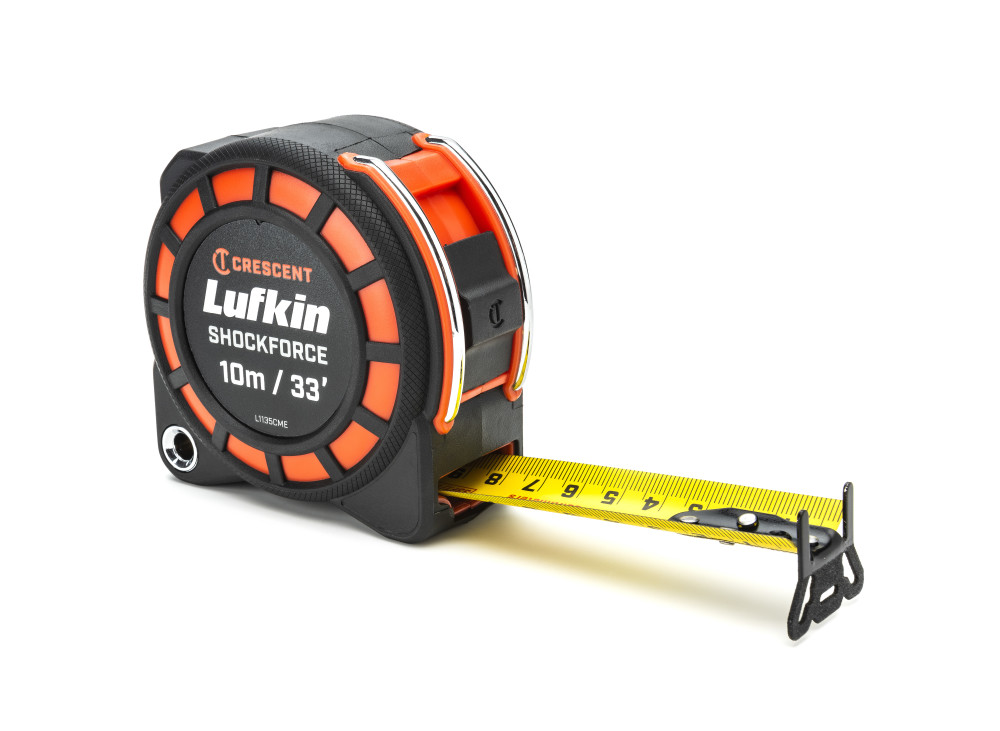 Crescent Lufkin Shockforce Tape Measure Dual Sided 1 3/16 x 10m/33′ - Ascmtools
