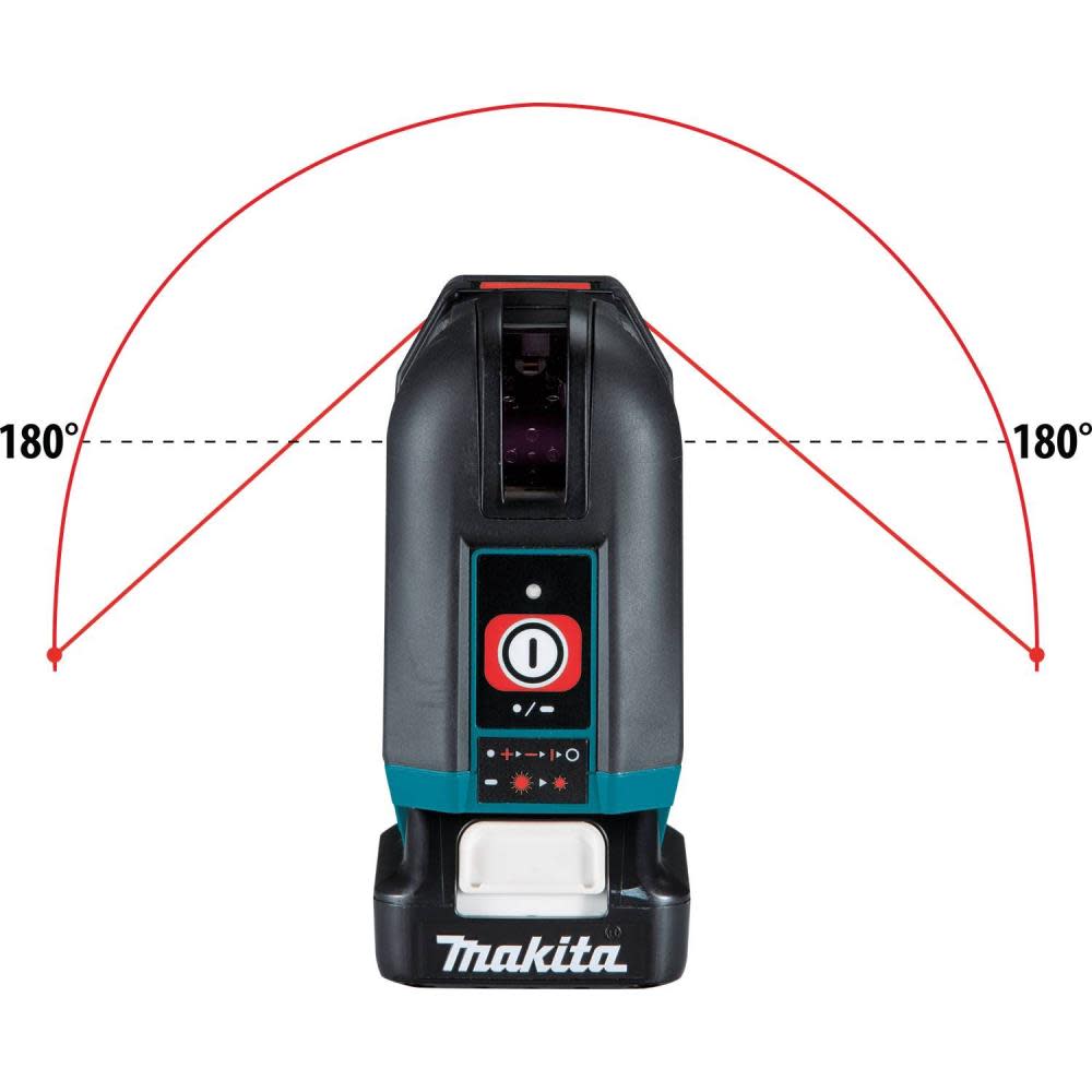 Makita 12V Max CXT Self-Leveling Cross-Line/4-Point Red Beam Laser Kit - Ascmtools