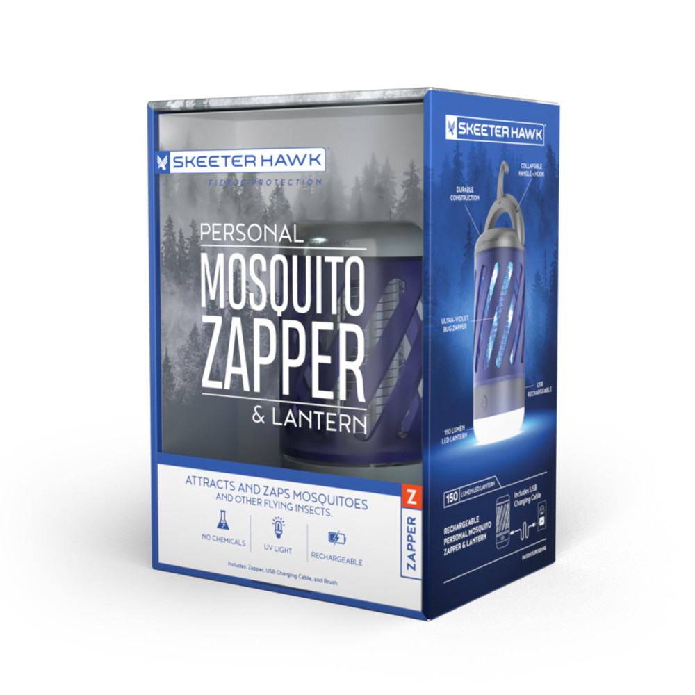 Skeeter Hawk Personal Mosquito Zapper with Lantern Rechargeable - Ascmtools