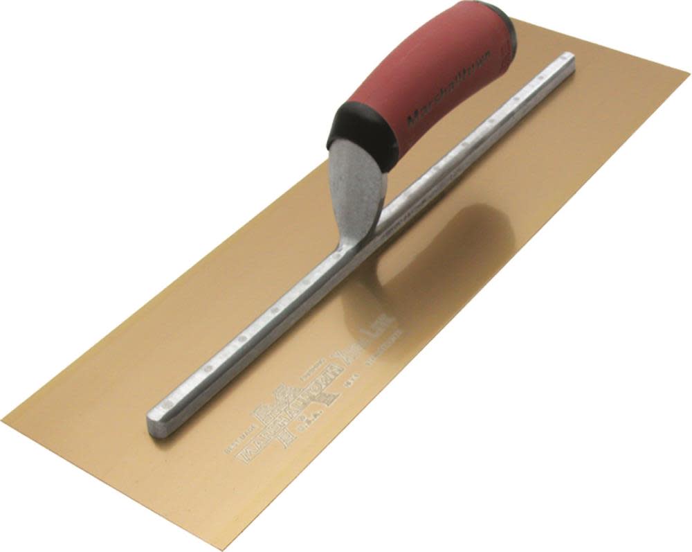 Marshalltown 13 In. x 5 In. Golden Stainless Steel PermaShape-DuraSoft Handle - Ascmtools