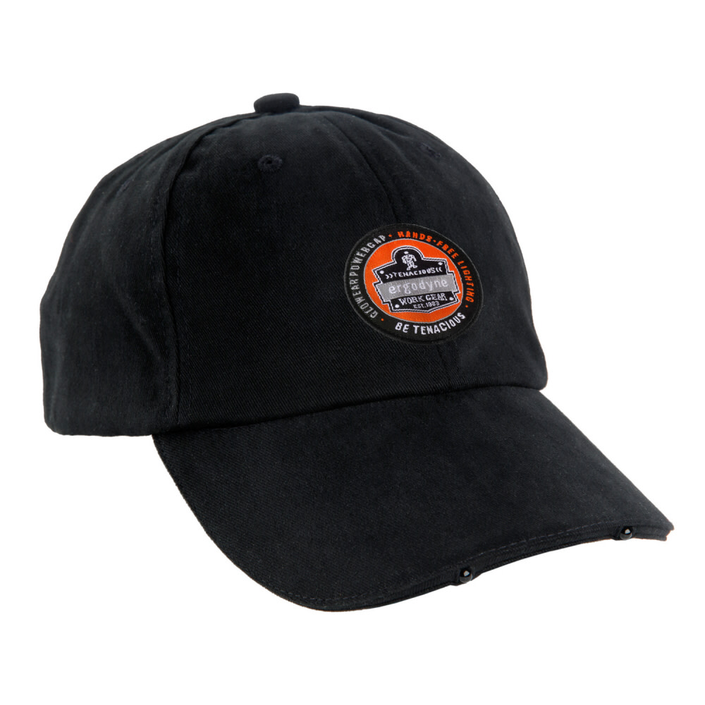Ergodyne GloWear 8940 LED Lighted Cap – Black - Ascmtools