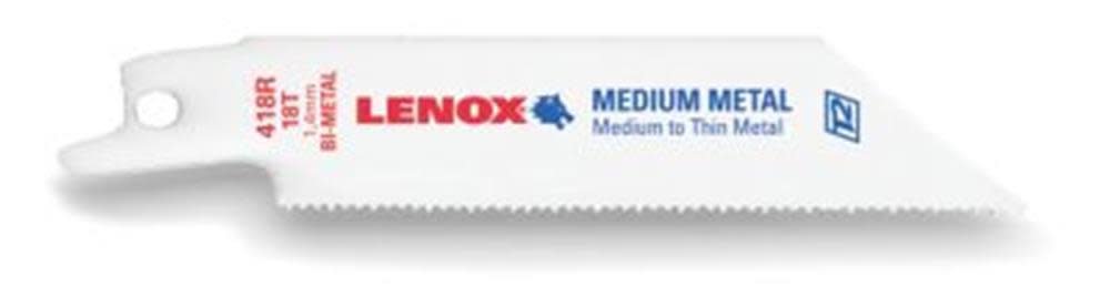 Lenox 5-Pack 4-in 18-TPI Bi-Metal Reciprocating Saw Blade - Ascmtools