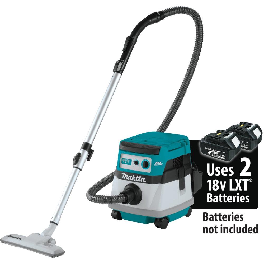 Makita 18V X2 36V LXT 2.1 Gallon Wet/Dry Dust Extractor/Vacuum Bare Tool - Ascmtools