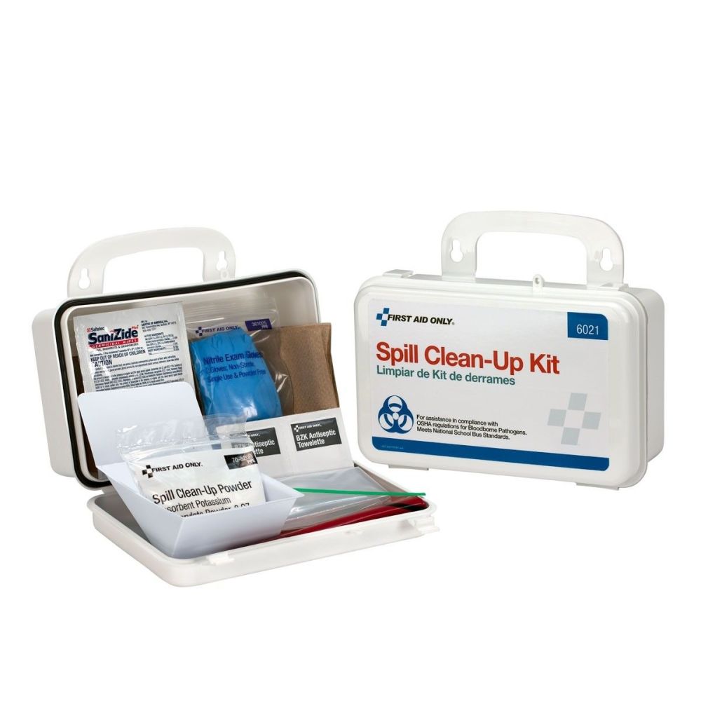 First Aid Only BBP Spill Clean Up Kit 20pc Plastic Case - Ascmtools