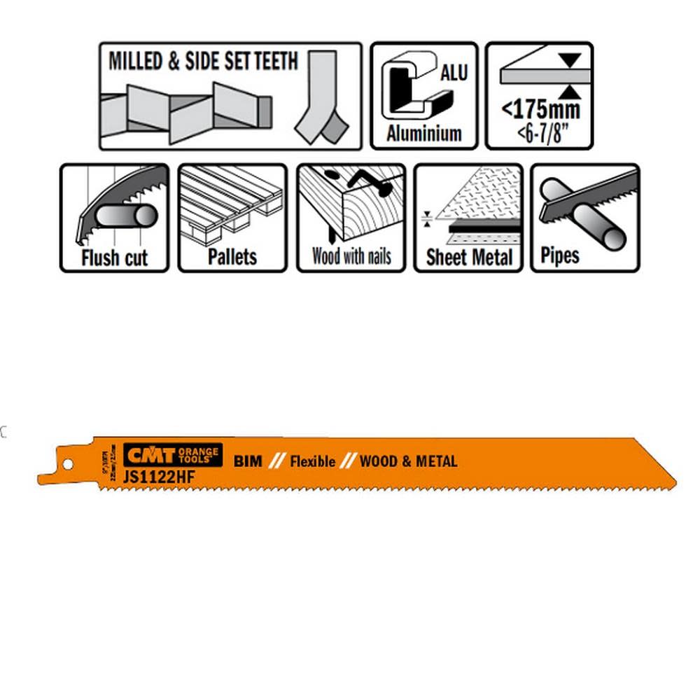 CMT Bi Metal Recipe Blades - Ascmtools