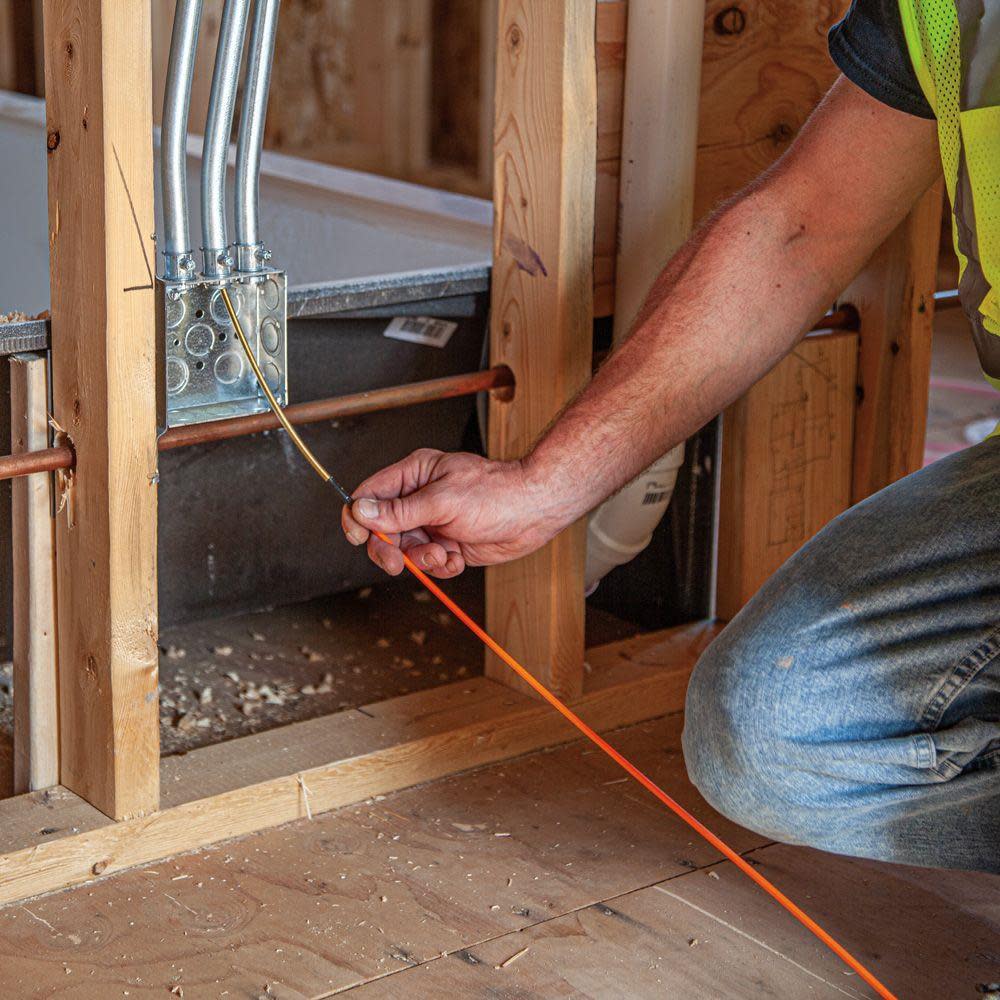 Klein Tools 50′ Fiberglass Fish Tape w/ Leader - Ascmtools