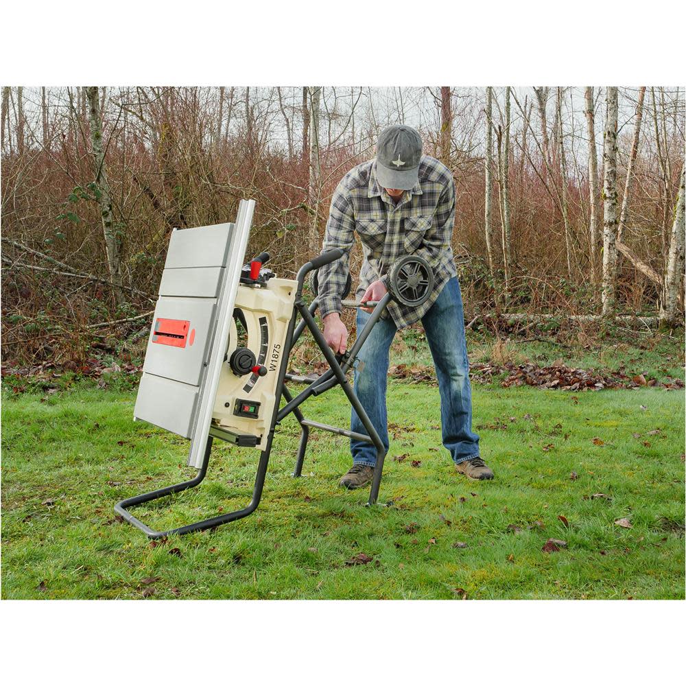 Shop Fox 10″ Benchtop Table Saw with Stand 120V 2HP 1 Phase - Ascmtools