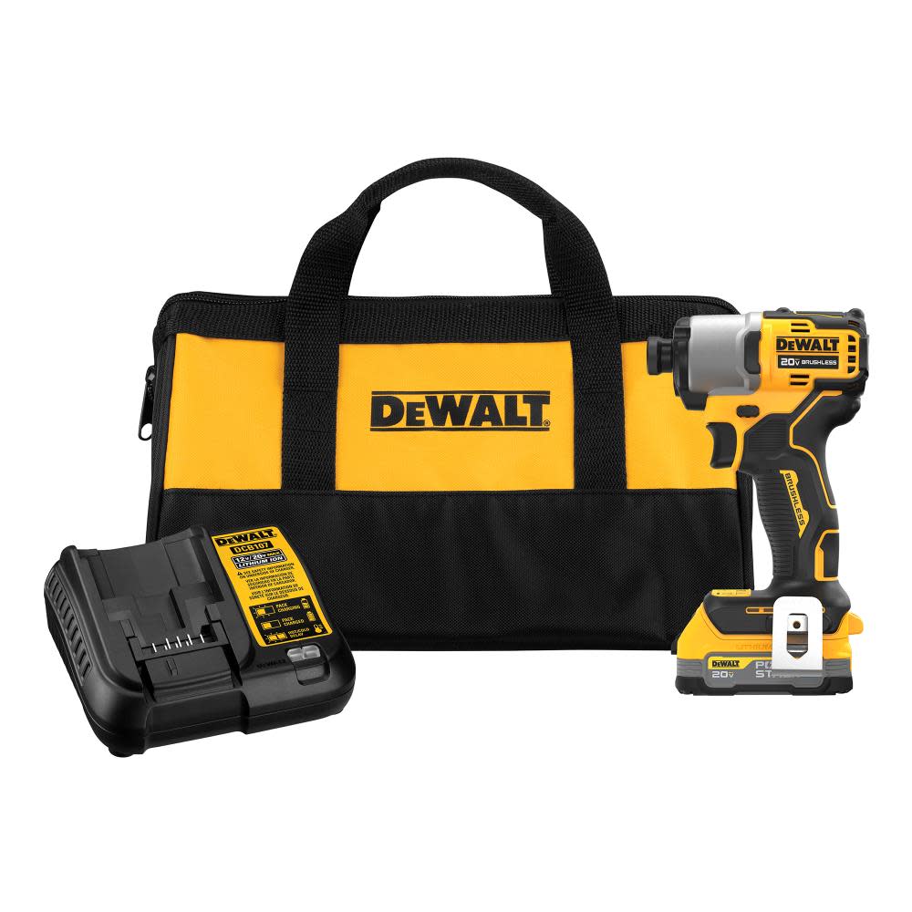 DEWALT 20V Max Impact Driver Kit with POWERSTACK Battery - Ascmtools