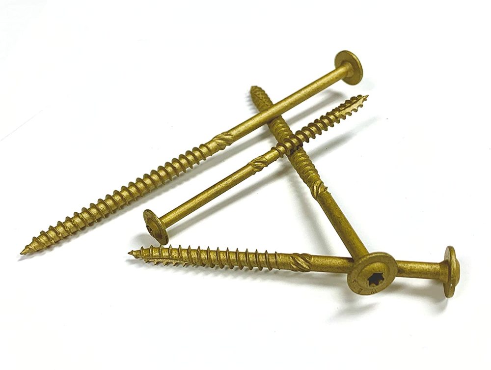 Western Builders Supply 1 In. Bronze Round Washer Head Type 17 Construction Lag Screw - Ascmtools