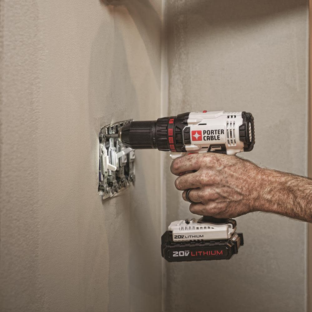 Porter Cable 20V 1/2-Inch Lithium-Ion Cordless Drill (PCC601LB) Kit - Ascmtools