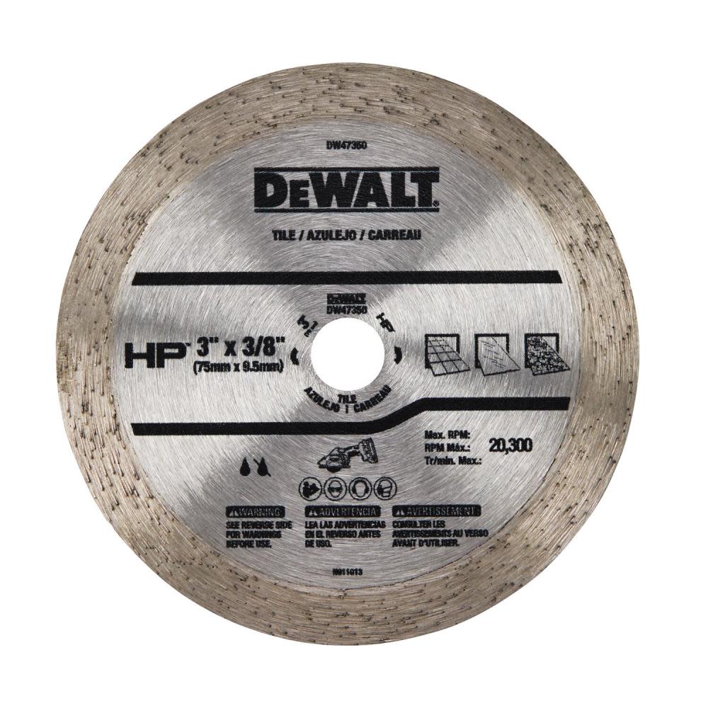 DEWALT 3″ Continuous HP Tile Blade - Ascmtools