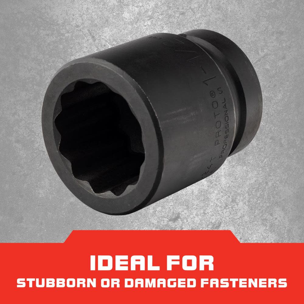 Proto 1″ Drive Impact Socket 1-1/2″ – 12 Point - Ascmtools