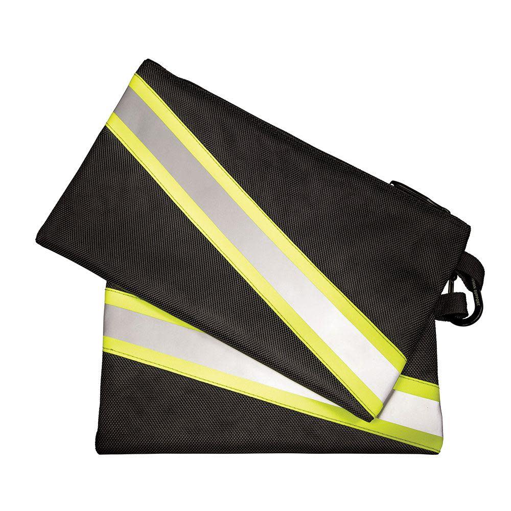 Klein Tools High Visibility Zipper Bags 2 Pk - Ascmtools