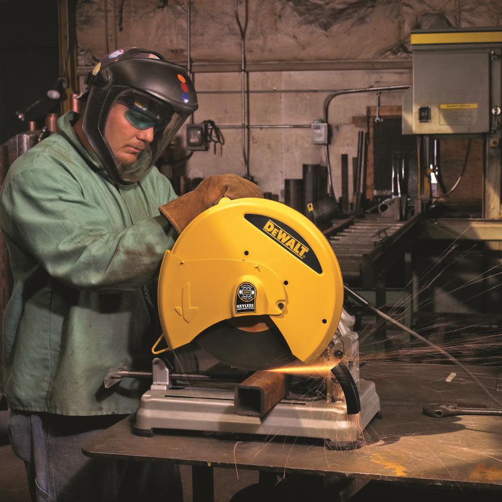 DEWALT HEAVY-DUTY 14″ 5.5HP CHOP SAW WITH QUICK-CHANGE (D28715) - Ascmtools