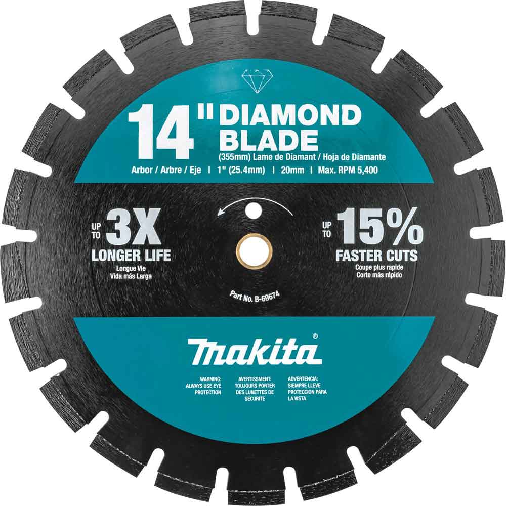 Makita 14In Dual Purpose Segmented Diamond Blade - Ascmtools