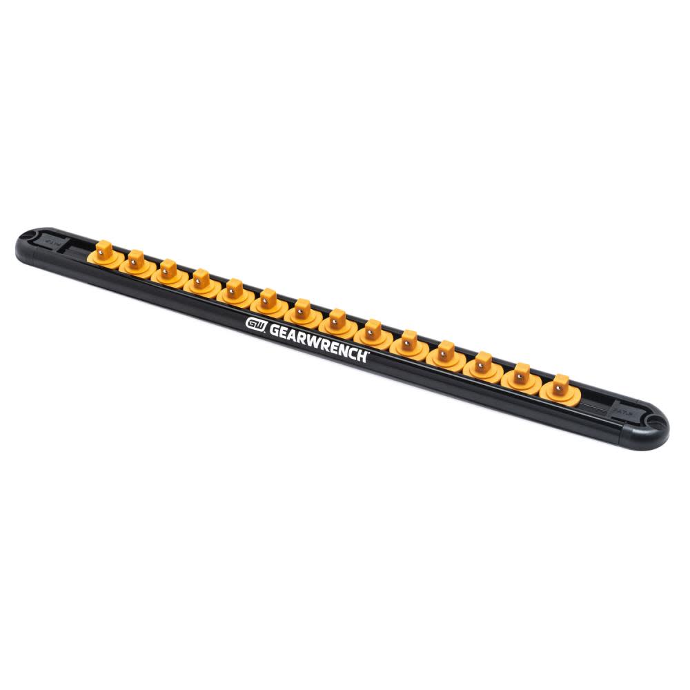 GEARWRENCH Magnetic Socket Rail 1/4 In. Drive Includes 14 Clips - Ascmtools