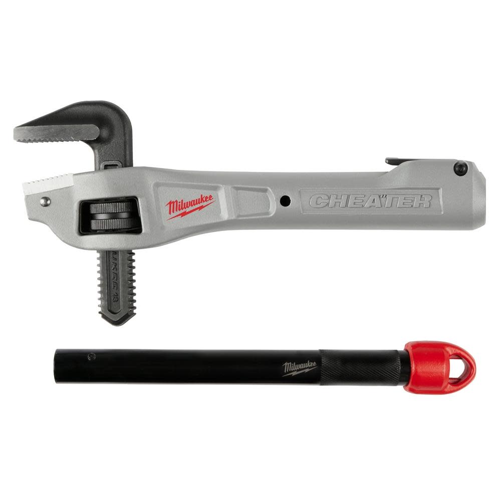 Milwaukee CHEATER Pipe Wrench Aluminum Offset Adaptable - Ascmtools