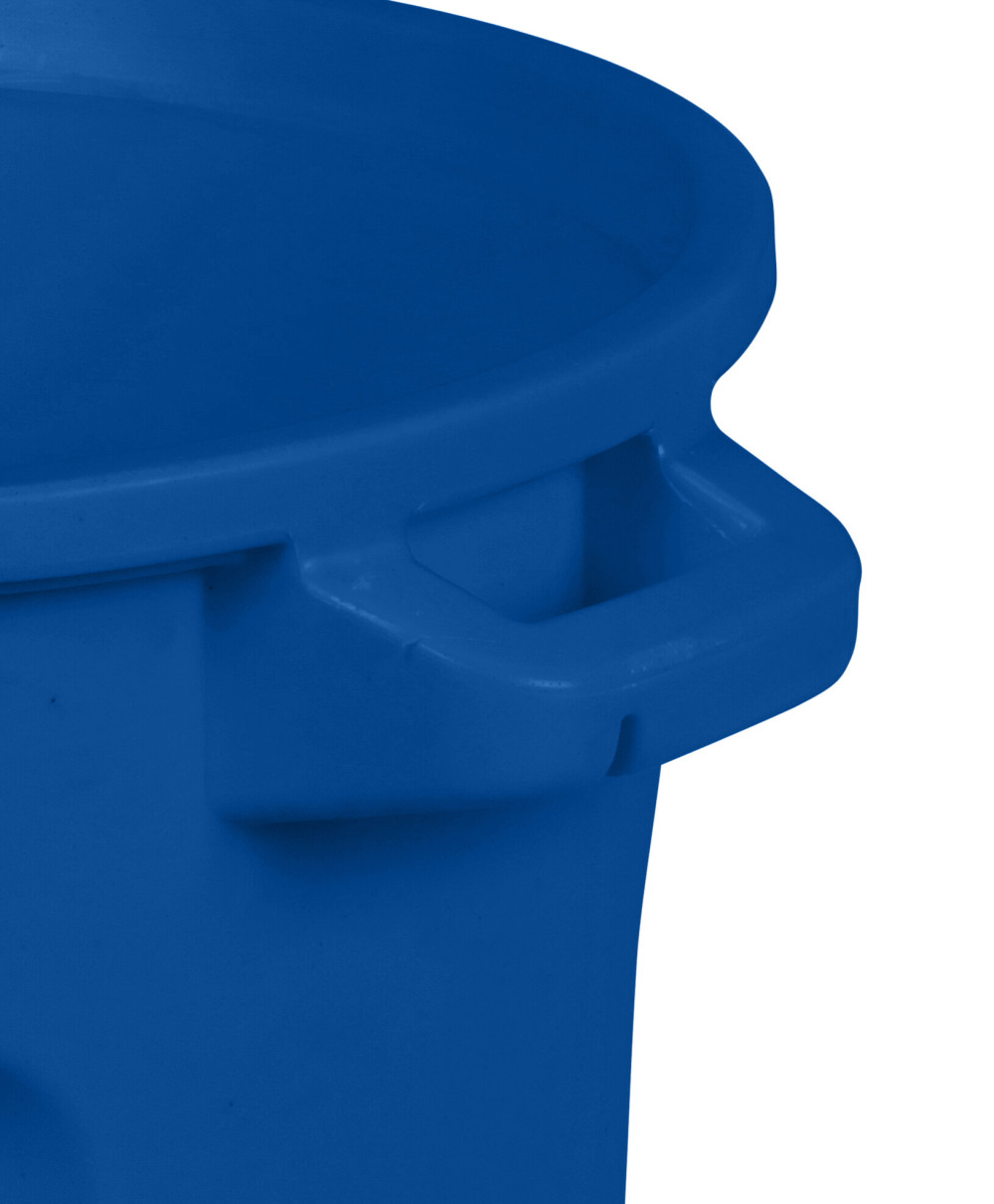 Toter 20 Gallon Round Trash Can with Lift Handle Blue - Ascmtools