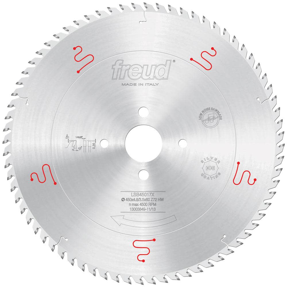 Freud 450 mm x 72T Panel Sizing On Horizontal Beam Saws - Ascmtools