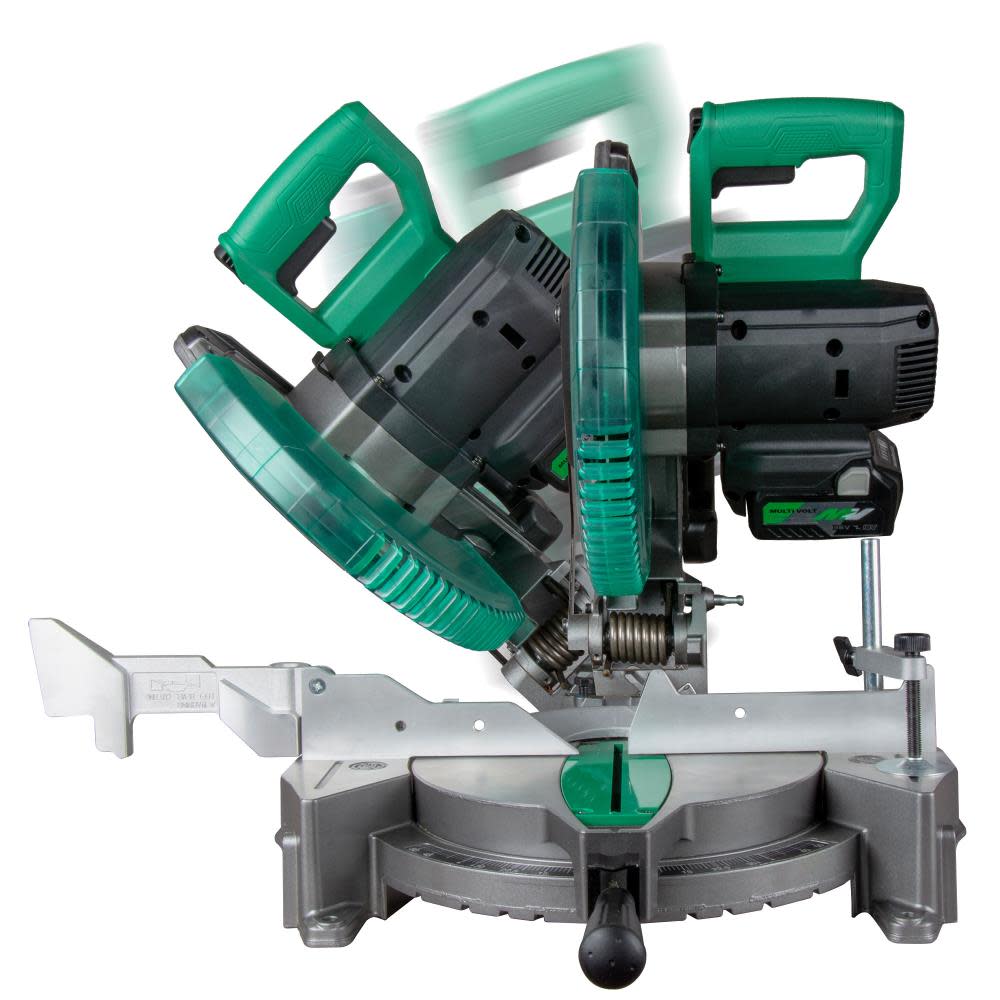 Metabo HPT 18V MultiVolt Cordless 10 Inch Single Bevel Miter Saw - Ascmtools