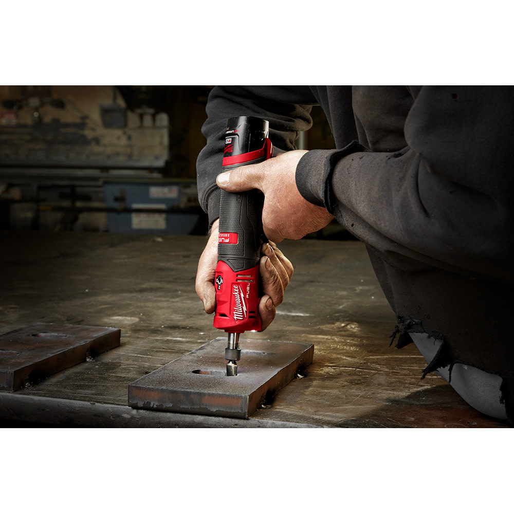 Milwaukee M12 FUEL Straight Die Grinder 2 Battery Kit - Ascmtools