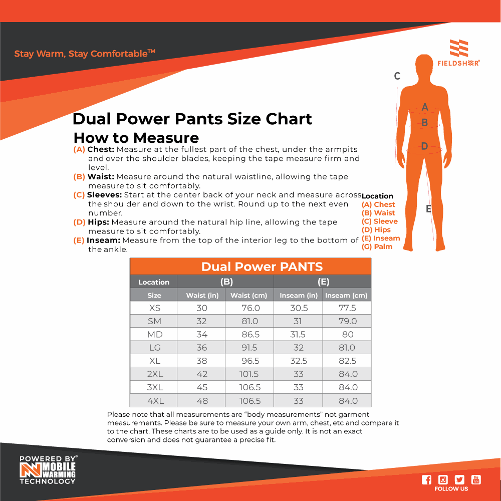 Mobile Warming 12V Unisex Dual Power Heated Pant Black Medium - Ascmtools