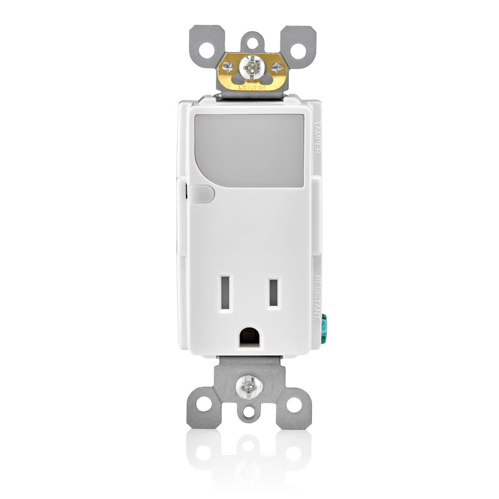 Leviton 15A 125VAC White Combination Decora Receptacle/Outlet - Ascmtools
