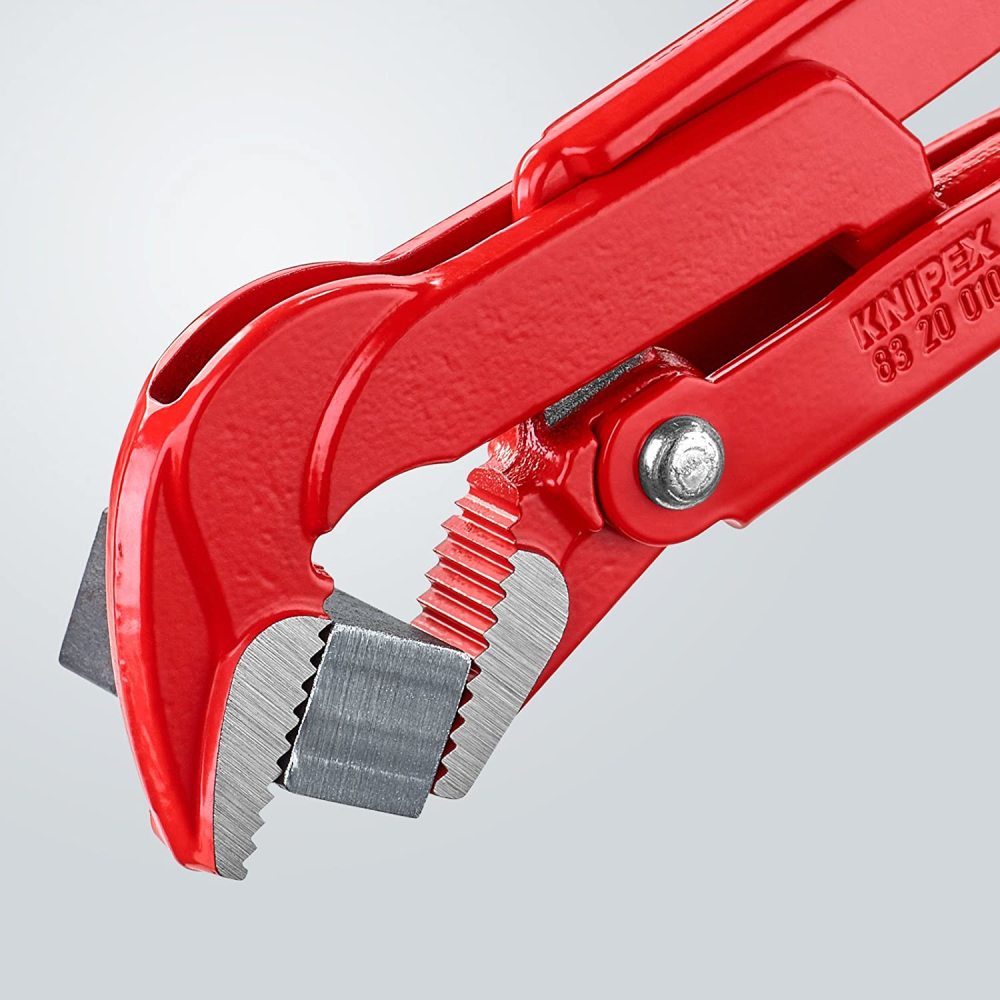 Knipex Pipe Wrench 45 Degree Angled 320 mm Swedish Pattern - Ascmtools