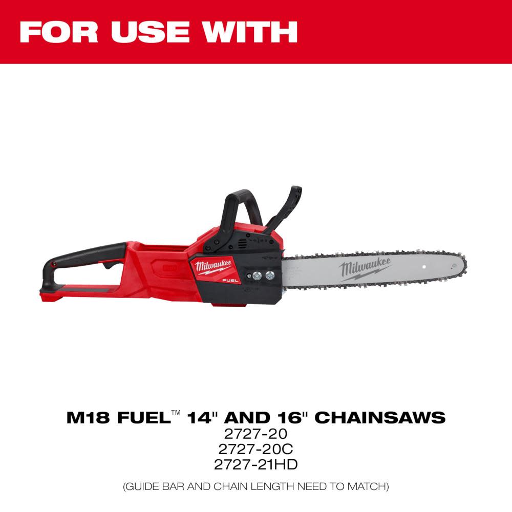 Milwaukee 14″ Chainsaw Guide Bar - Ascmtools