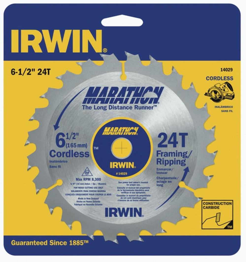 Irwin 6-1/2 In. 24T Saw Blade - Ascmtools