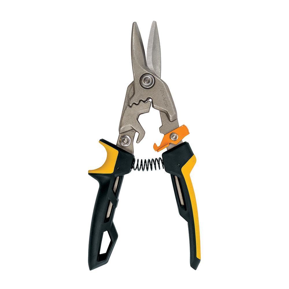 Fiskars PRO PowerGear Aviation Snips Straight - Ascmtools