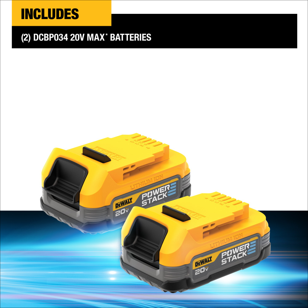 DEWALT POWERSTACK 20V MAX Compact Battery 2pk - Ascmtools