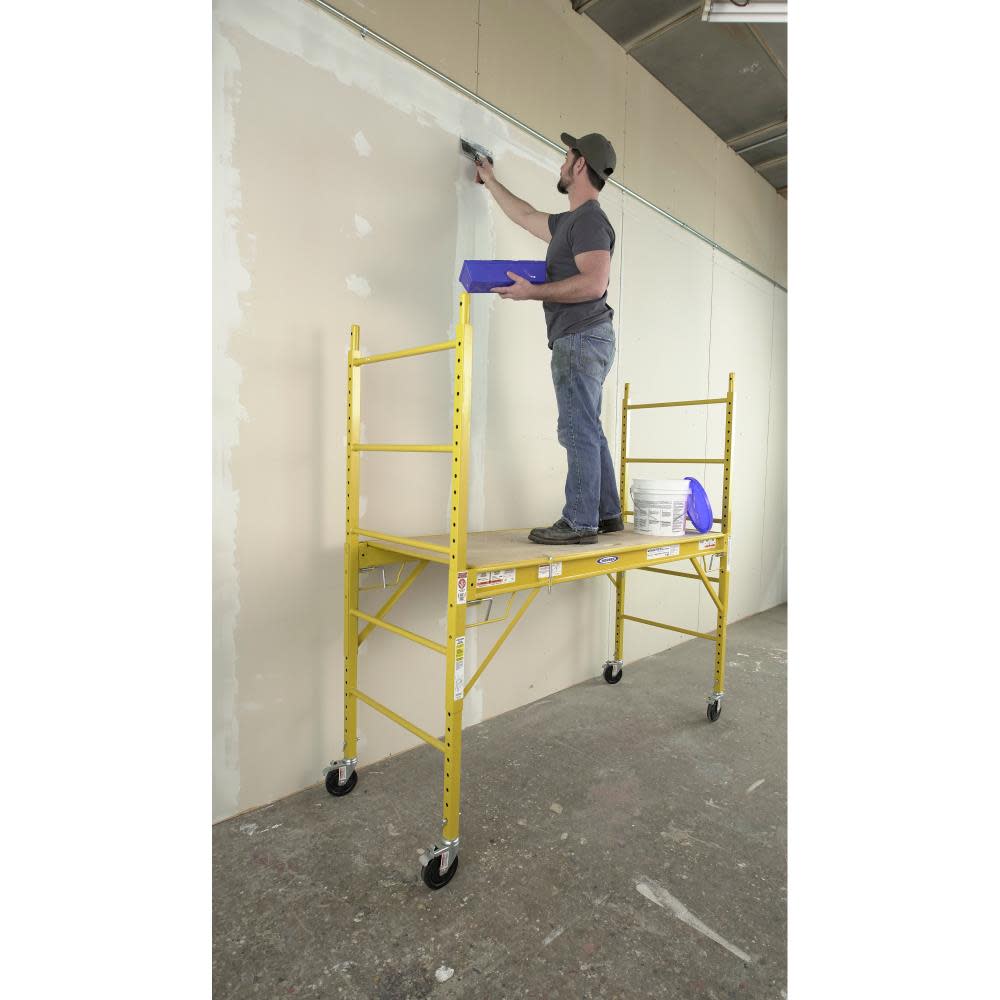Werner 6 Ft. Steel Rolling Scaffold - Ascmtools