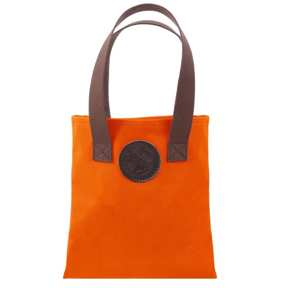 Duluth Pack 6 Liter Capacity Orange Canvas Box Style Promo Tote - Ascmtools