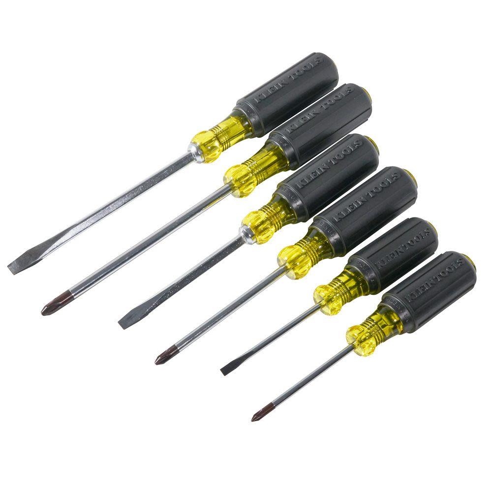 Klein Tools Cushion-Grip Screwdriver Set 6 Pc - Ascmtools