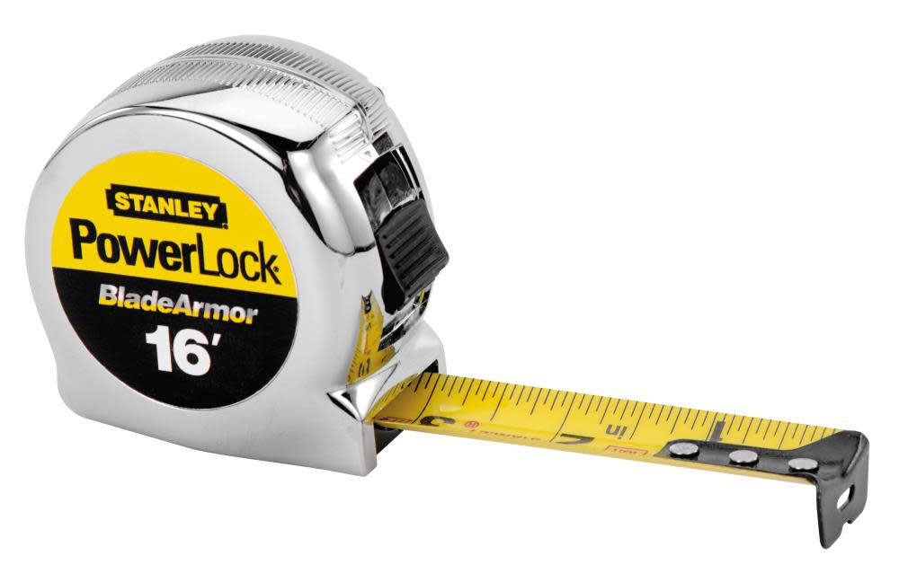 Stanley 16 Ft. x 1 In. PowerLock Tape Rule Reinforced with Blade Armor Coating - Ascmtools