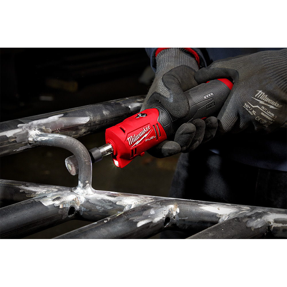 Milwaukee M12 FUEL Straight Die Grinder 2 Battery Kit - Ascmtools