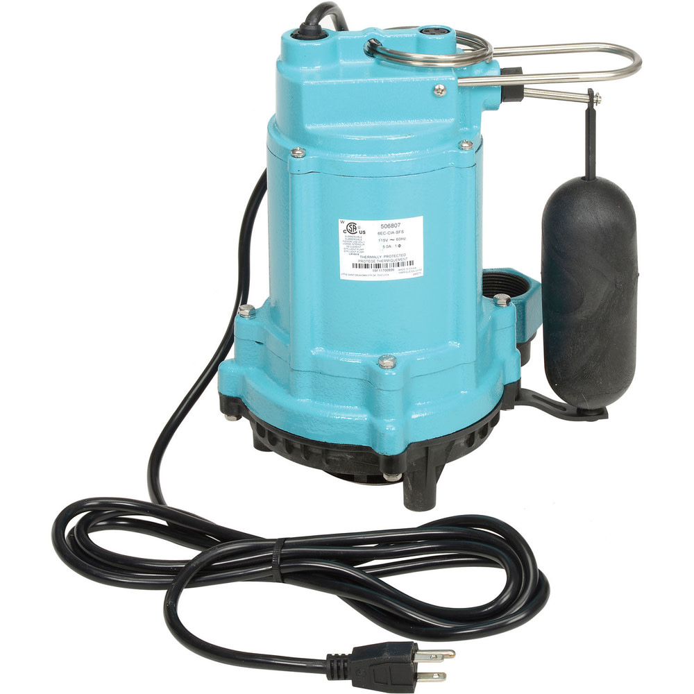Little Giant Pump 6EC-CIA-SFS 1/3HP 115V Automatic Submersible Utility Pump 10′ Cord - Ascmtools
