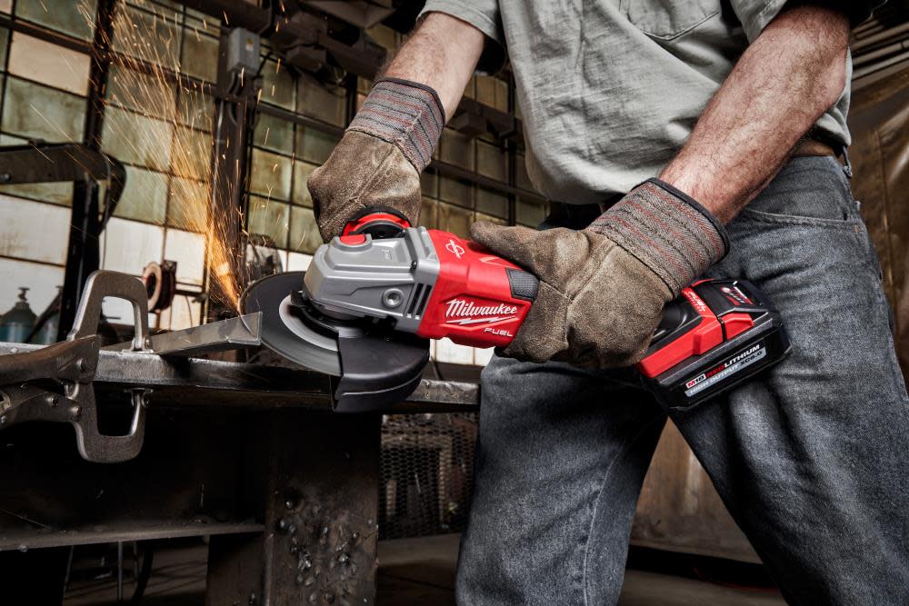 Milwaukee M18 FUEL 4 1/2″-6″ Lock On Braking Grinder with Slide Switch Bare Tool Reconditioned - Ascmtools