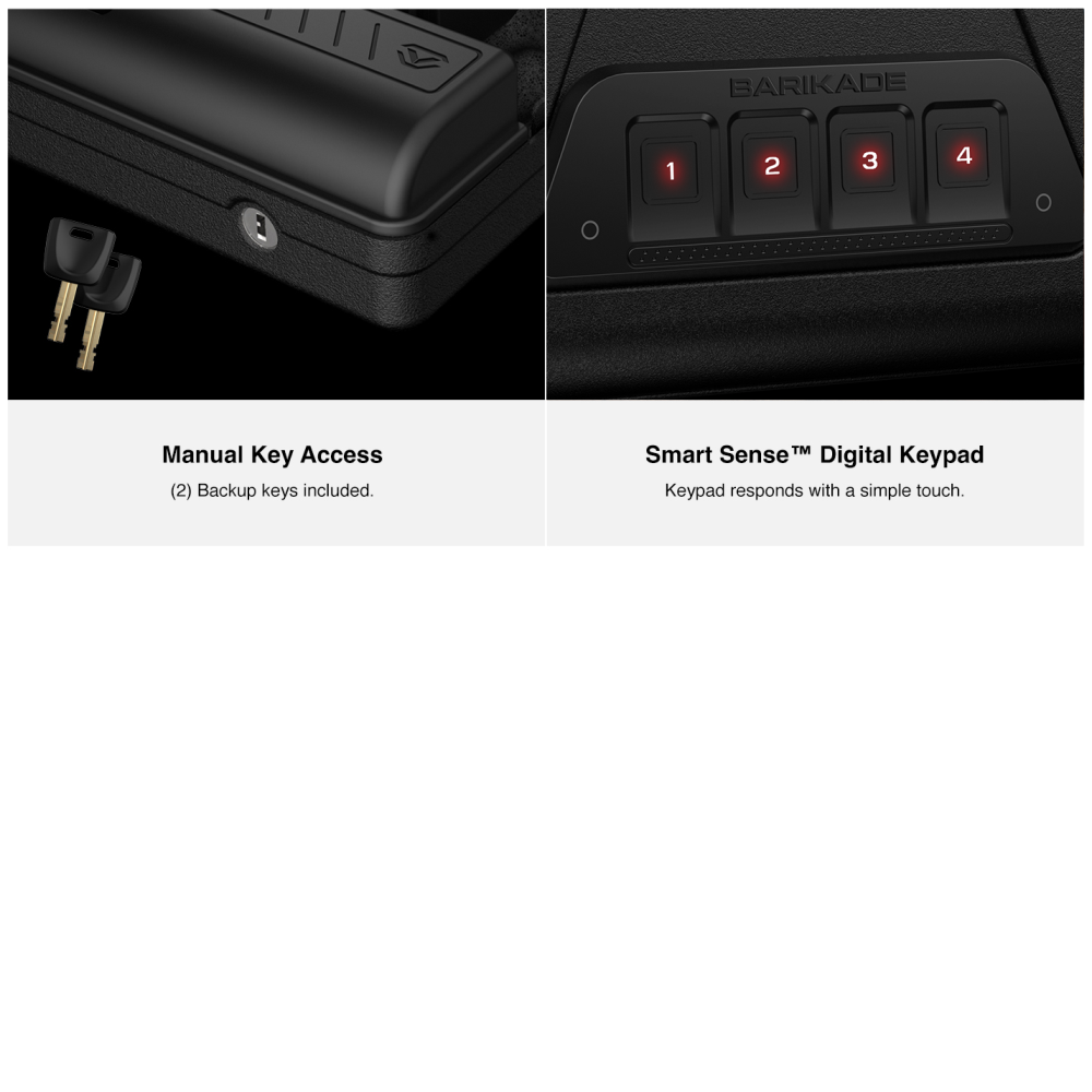 Vaultek Safe Barikade Safe Series 1 Non-Biometric Black - Ascmtools