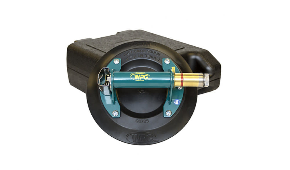 Woods Powr-Grip 9 In. Metal Handle Cup for Surfaces with Low Vacuum Audio Alarm - Ascmtools