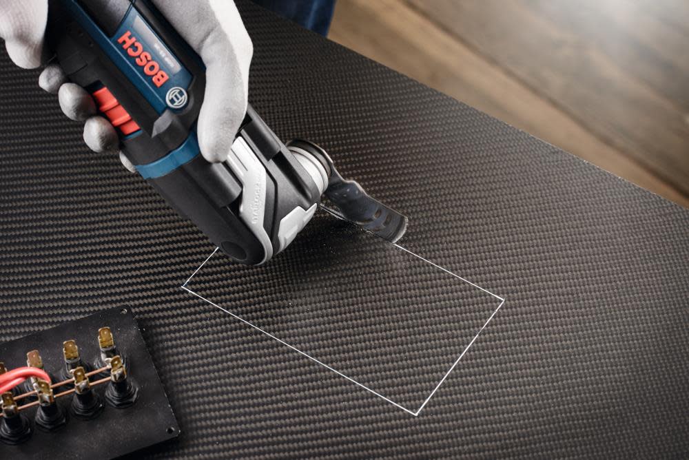 Bosch 2-1/8 In. StarlockPlus Oscillating Multi-Tool 2-in-1 Dual-Tec Grout and Abrasive Blade - Ascmtools