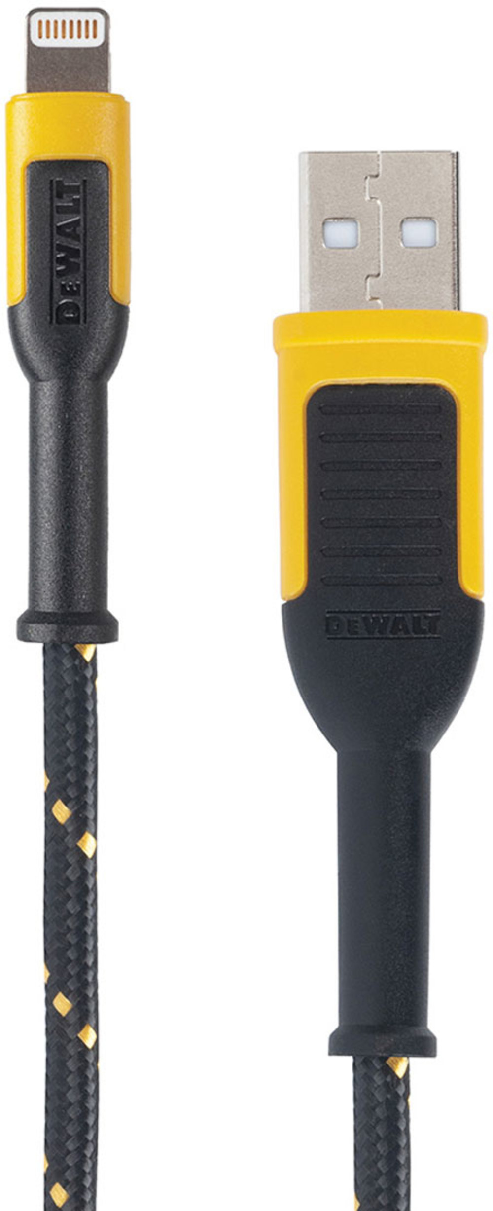 DEWALT Phone Charger Lightning Reinforced Braided Cable 10′ - Ascmtools