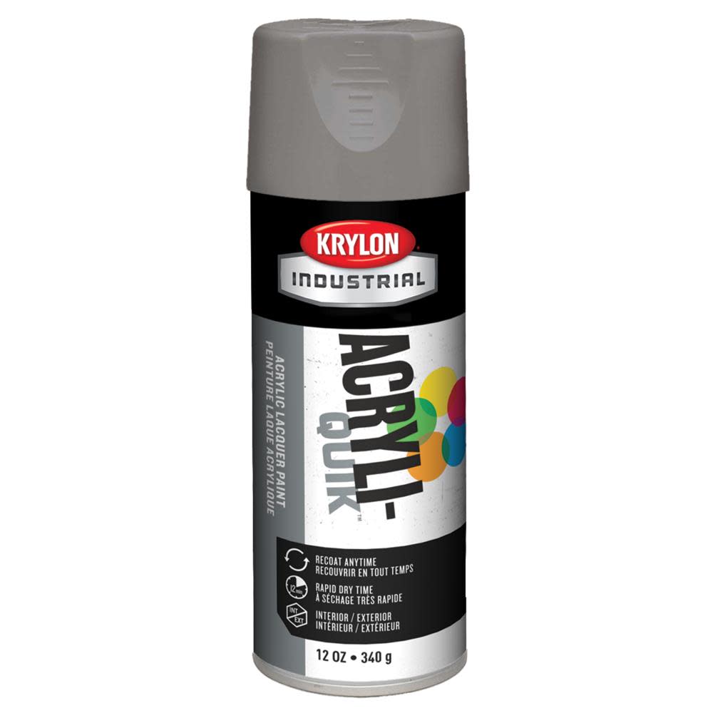 Krylon Industrial Acryli-Quik Smoke Gray 12 oz. - Ascmtools