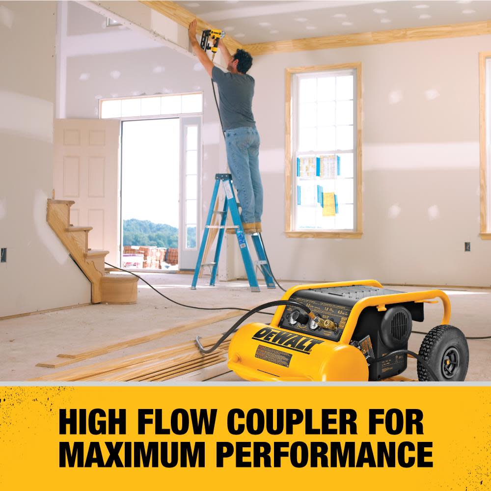 DEWALT HEAVY-DUTY 200PSI 4.5 GALLON ELECTRIC WHEELED COMPRESSOR (D55146) - Ascmtools